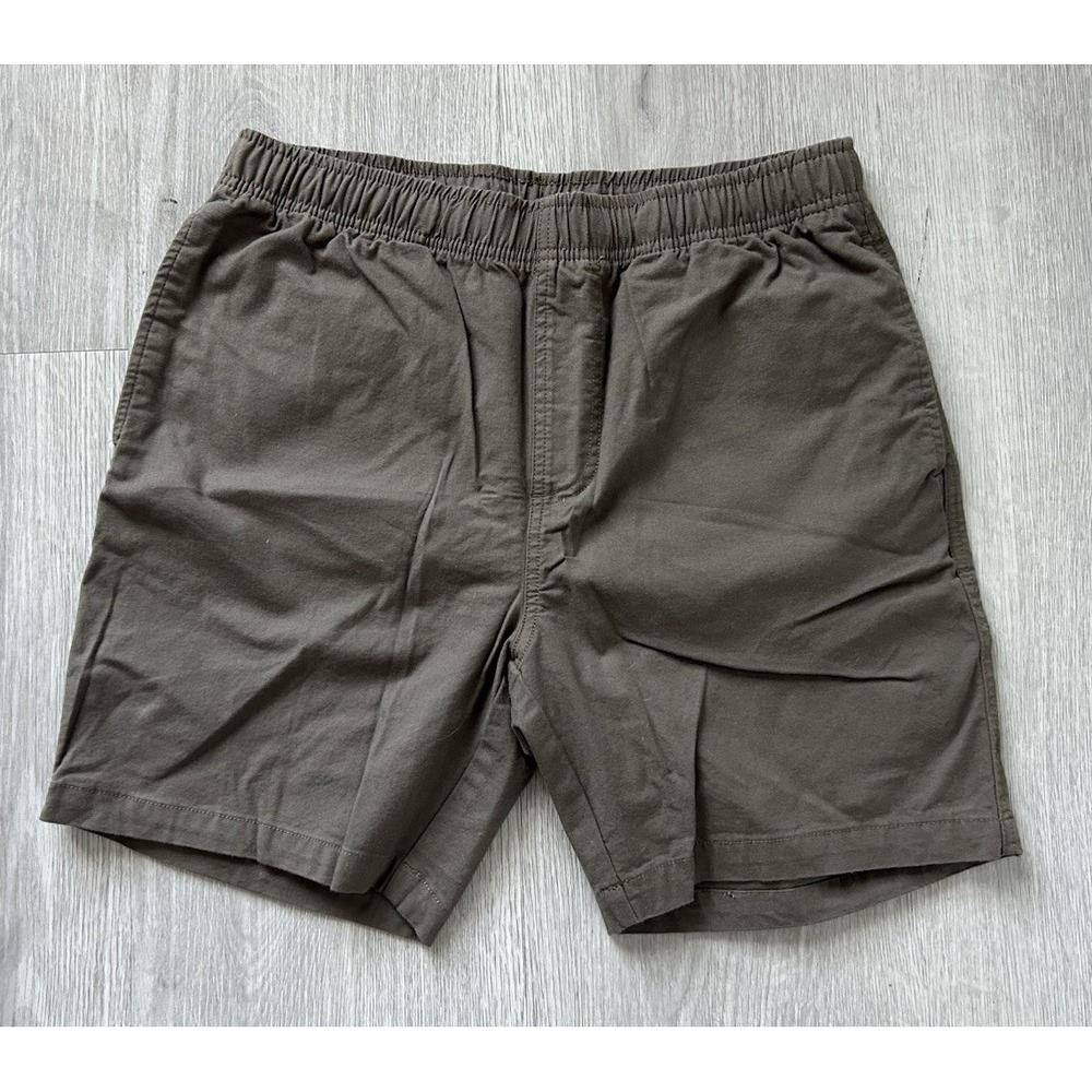 Free Fly Stretch Canvas Cotton/Bamboo Pull On Short 7" Inseam Army  Green Size M